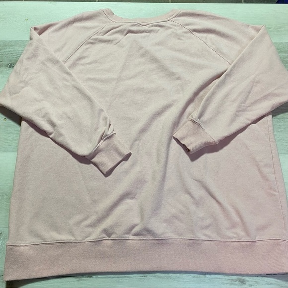 Wild Fox Coffee & Sunshine Crewneck Lightweight Sweatshirt, Pink/Red, Size XL - Picture 6 of 10